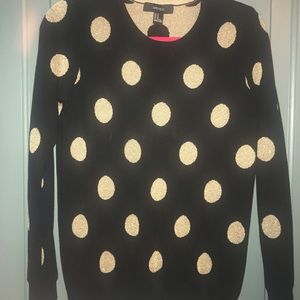 FOREVER 21 Black and Gold Sweater